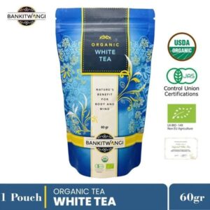 BANKITWANGI Premium White Tea Organic Pouch 60gr - Teh Putih Organik