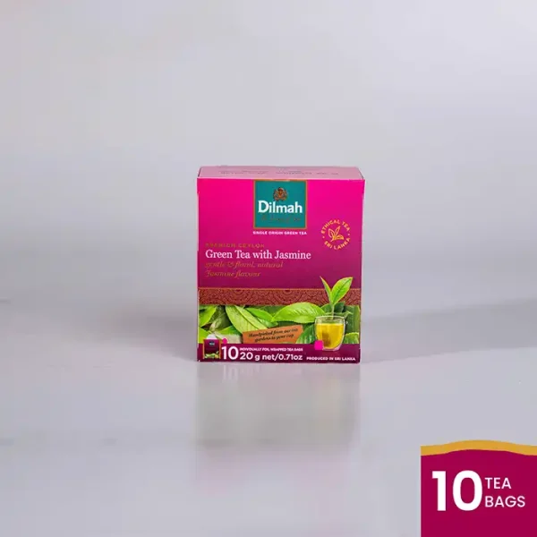 Dilmah Green tea with Jasmine Envelopes 10s - Teh Celup