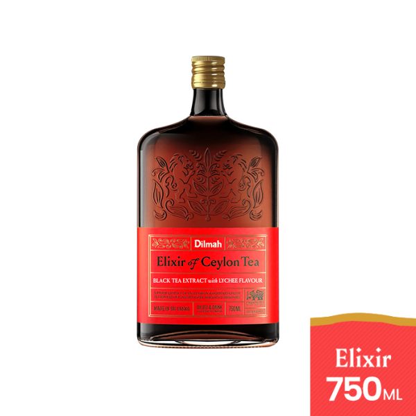 DILMAH ELIXIR BLACK TEA LYCHEE 750ML Dilmah Elixir of Ceylon Black Tea Extract Lychee Flavour 750ML